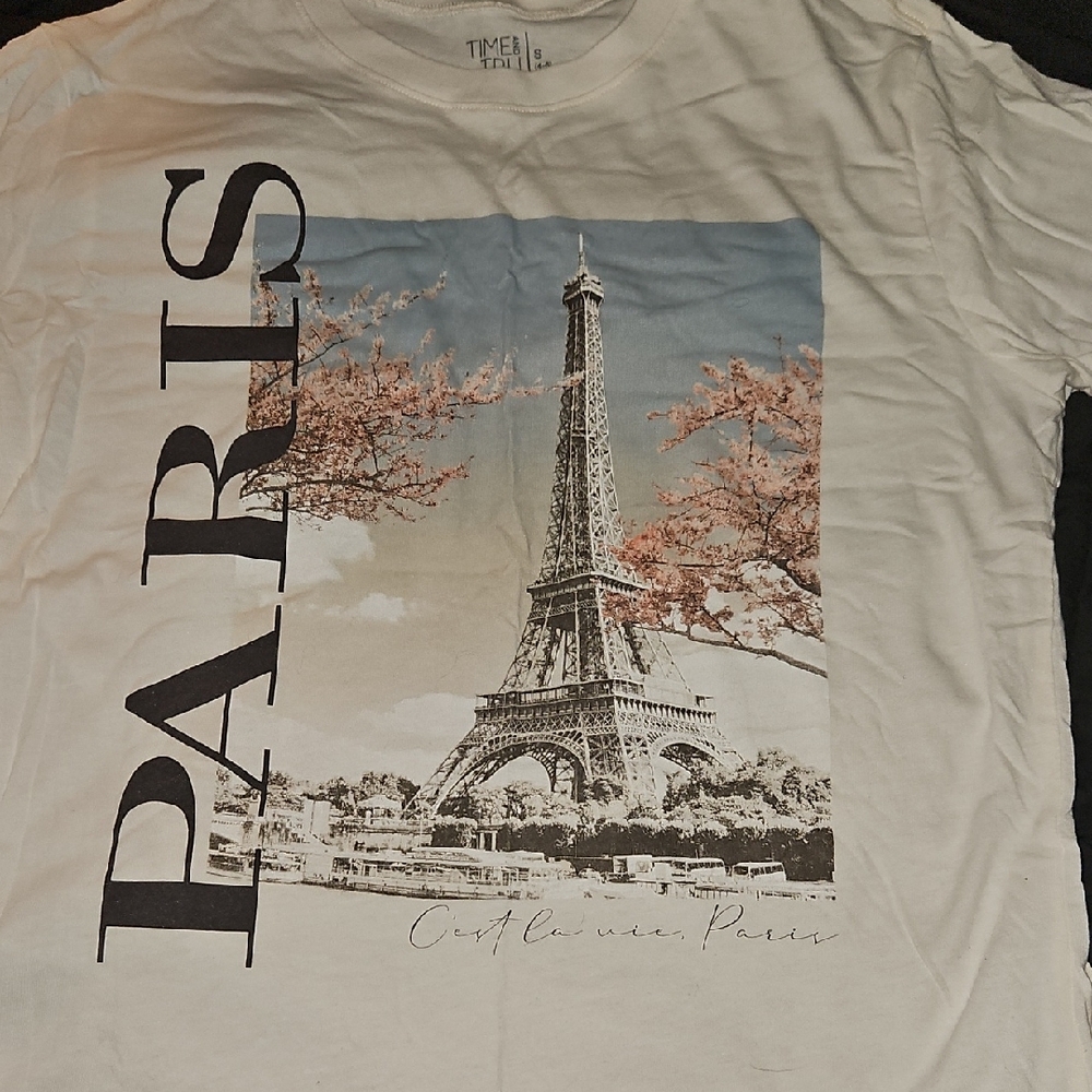 Paris Graphic White T-Shirt